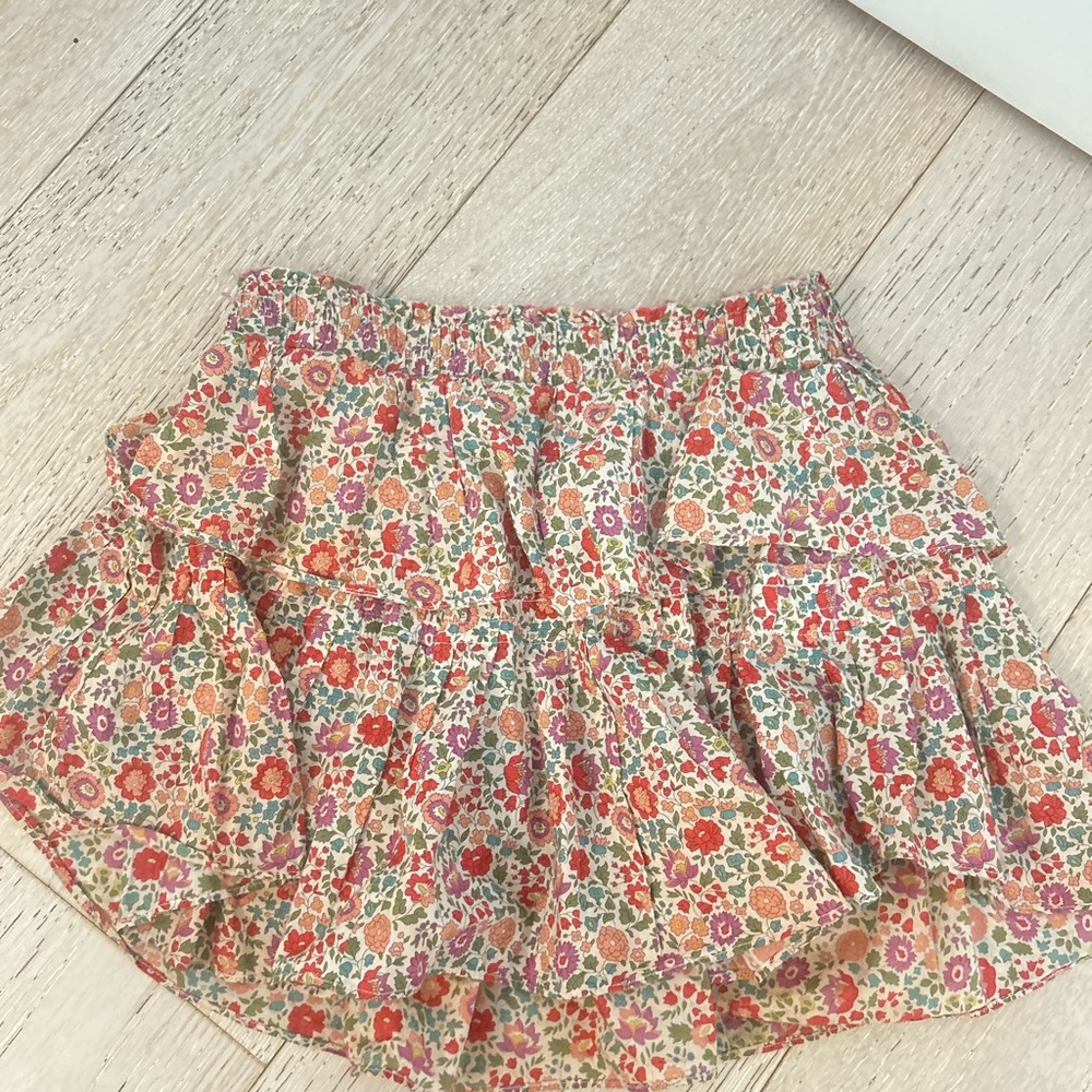 Love shack Fancy Liberty skirt with Floral Design